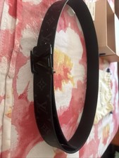 cintura lv uomo Nera